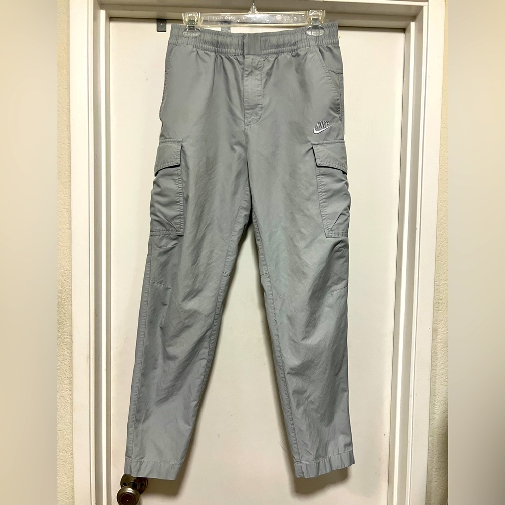 Nike Gray Cargo Pants with Elastic Cuffs